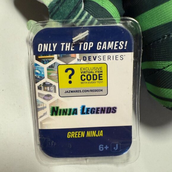 DevSeries Green Ninja Collector Plush 8 inch with Exclusive Virtual Item Code - Picture 5 of 6